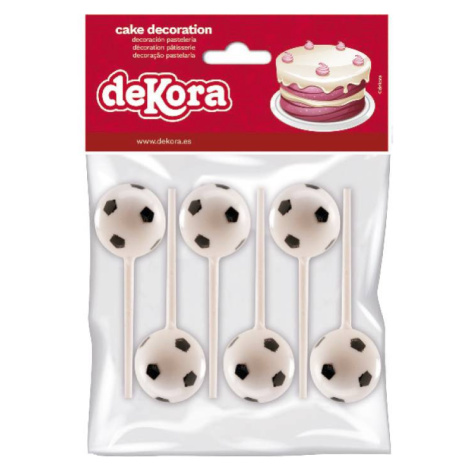 Zapichovače do torty alebo cupcakov – futbalové lopty - Dekora