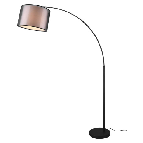 Oblúková stojacia lampa Burton s dvojitým tienidlom TRIO