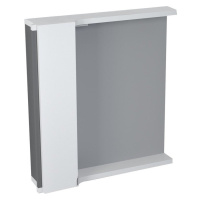 Sapho Sapho, PULSE galérka s LED osvetlením 2x3W, 75x80x17cm, ľavá, biela/antracit (PU077L), PU0