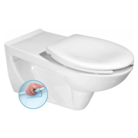 SAPHO - HANDICAP WC závesné predĺžené 37,5x73cm, Rimless, biela K670-002