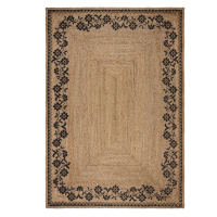 Kusový koberec Printed Jute Maisie Natural/Black - 80x150 cm Flair Rugs koberce