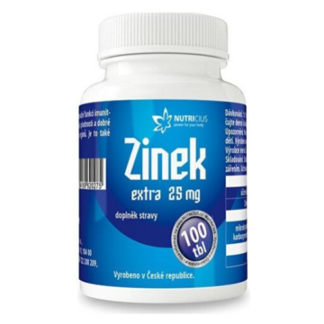 NUTRICIUS Zinok extra 25 mg 100 tabliet