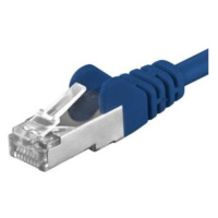 Premiumcord Patch kábel CAT 6a S-FTP RJ45-RJ45 AWG 26/7 5m modrý