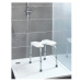 Stolička do sprchy Wenko Hygienic Stool White, 53 × 46 cm