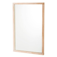 Nástenné zrkadlo s dreveným rámom 60x90 cm Lodur – Rowico