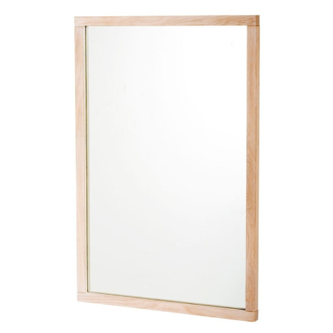 Nástenné zrkadlo s dreveným rámom 60x90 cm Lodur – Rowico