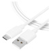Kábel Tactical Smooth Thread USB-A/USB-C 2 m biely
