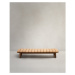 Záhradný odkladací stolík z tíkového dreva 70x140 cm Turqueta – Kave Home