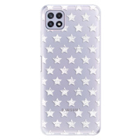 Odolné silikónové puzdro iSaprio - Stars Pattern - white - Samsung Galaxy A22 5G