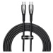 Kábel USB-C cable for USB-C Baseus Glimmer Series, 100W, 2m (Black)