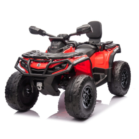 mamido  Detská elektrická štvorkolka Can-Am Outlander ATV 4x200W červená