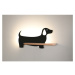 Čierne detské svietidlo Dog - Candellux Lighting