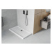 MEXEN/S - Flat sprchová vanička obdĺžniková slim 140 x 70, biela + čierny sifón 40107014B