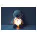 Plyšový medveď nočné svetlo My Bear Nightlight Home Kaloo šedo-krémový 22 cm so svetlom z jemnej