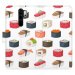 Flipové puzdro iSaprio - Sushi Pattern 02 - Xiaomi Redmi Note 8 Pro