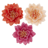 Květy barevné z jedlého papíru 7cm 15ks - Dekora - Dekora