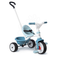 Trojkolka s voľnobehom Be Move Tricycle Blue Smoby s vodiacou tyčou a EVA kolesami modrá od 15 m