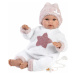 Llorens 63648 NEW BORN - realistická bábika bábätko so zvukmi a mäkkým látkovým telom - 36