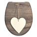 SCHÜTTE WC sedadlo s pomalým zatváraním WOOD HEART potlač duroplast