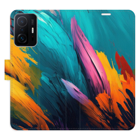 Flipové puzdro iSaprio - Orange Paint 02 - Xiaomi 11T / 11T Pro