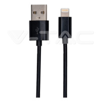 USB Kábel Lightning s MFI 1,5m, čierny VT-5552 (V-TAC)