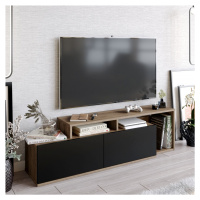 TV stolík Nexera 149,8 cm orech/čierna