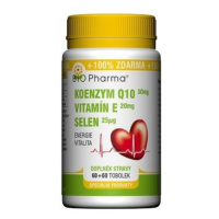 BIO Pharma koenzým Q10 30mg + vitamín E 20 mg + selén 25 µg 60 + 60 kapsúl