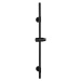 Čierna nástenná sprchová tyč z nerezovej ocele 66 cm Basic - Wenko
