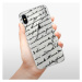 Odolné silikónové puzdro iSaprio - Handwriting 01 - black - iPhone X