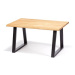 Jedálenský stôl SOFIA, dub masív, 140 × 95 cm, podnož ETARA O