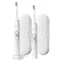 Philips Sonicare 6100 HX6877/34 elektrická zubná kefka, sada 2 kusov, časovač, cestovné púzdro, 