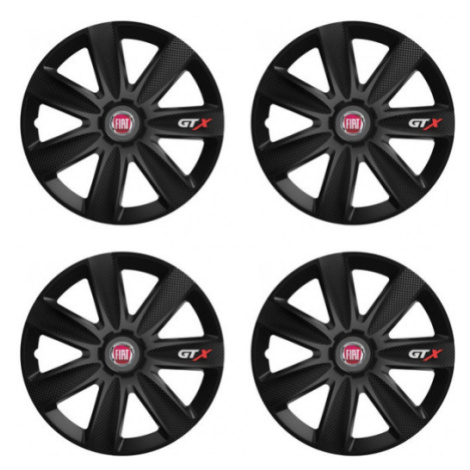 Puklice pre Fiat (červené) 14 GTX CARBON black