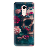Silikónové puzdro iSaprio - Skull in Roses - Xiaomi Redmi 5 Plus