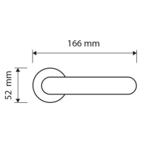 TI - Magnetický zámok 2867 BB ONS 90 NIM.LL - nikel matný (36) BB otvor pre kľúč 90 mm