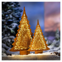 LED kovová dekorácia Jedľa Ornament, 50 cm