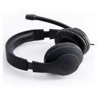 HAMA 139923 PC OFFICE STEREO HEADSET HS-P200, CIERNY