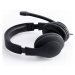 HAMA 139923 PC OFFICE STEREO HEADSET HS-P200, CIERNY