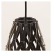 David trubridge Hinaki závesná lampa 50 cm čierna