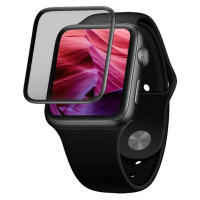 FIXED 3D tvrdené sklo s lepením po celej ploche a aplikátorom Apple Watch 42mm čierne