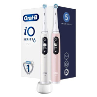 ORAL-B iO6 Series Duo Pack White / Pink Sand Extra Handle elektrická zubná kefka