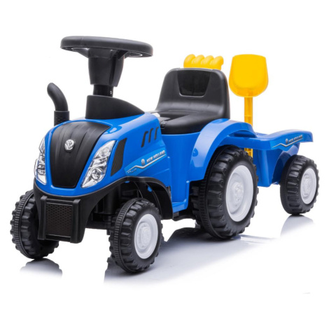 Baby Mix traktor s vlečkou a náradim New Holland modré BUDDY TOYS
