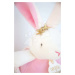 Plyšový zajačik s melódiou Bunny Star Music Box Perlidoudou Doudou et Compagnie ružový 14 cm v d