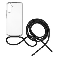 Púzdro FIXED Pure Neck s čiernou šnúrkou na krk pre Samsung Galaxy A34 5G