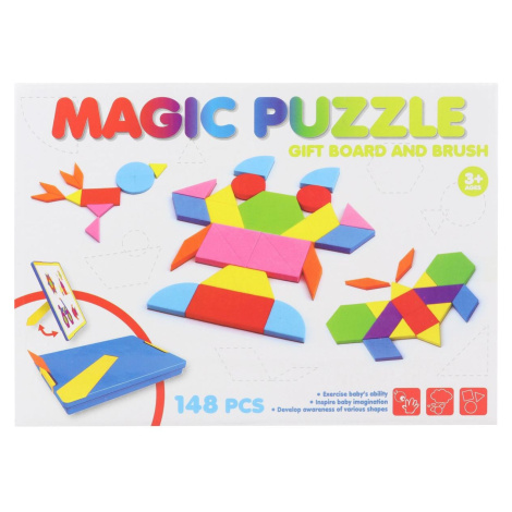 Lamps Puzzle magnetické Tangramy v plastovej krabici 148 dielikov