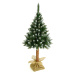 NABBI Christee 7 vianočný stromček na pni 220 cm zelená / biela
