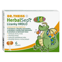 DR. THEISS HerbalSept Kids hrdlo Lízanky 6 ks