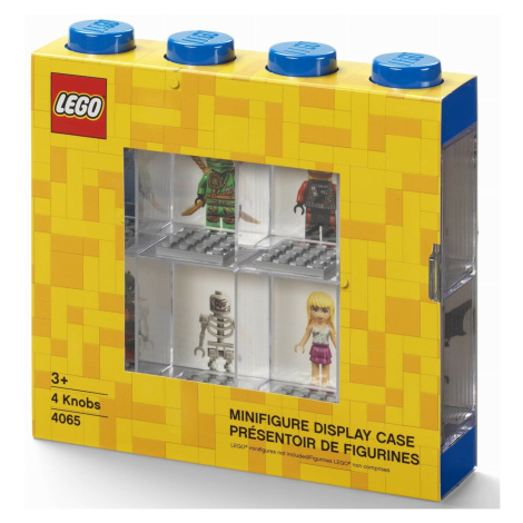 LEGO® zberateľská skrinka na 8 minifigúrok - modrá
