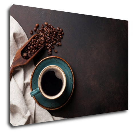 Impresi Obraz Modrá šálka kávy - 90 x 60 cm
