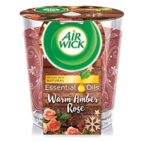 Air Wick Essential Oil Infusion Jantárová ruža sviečka 105g