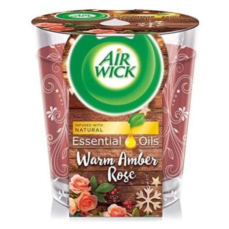 Air Wick Essential Oil Infusion Jantárová ruža sviečka 105g